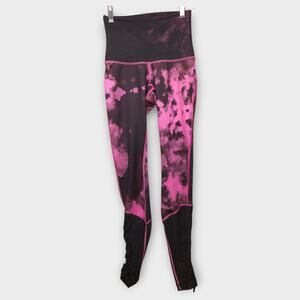 Lululemon Sweaty Endeavor Tight Legging Blooming Pixie Rasberry Black Size 4